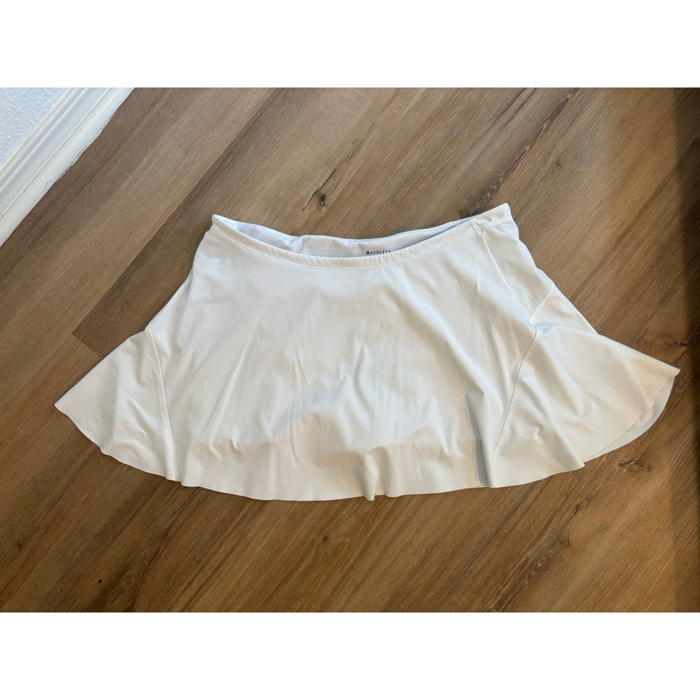 Athleta Skort Skirt Womens XL Match Point Golf Hiking Tennis Modest Pocket Aline